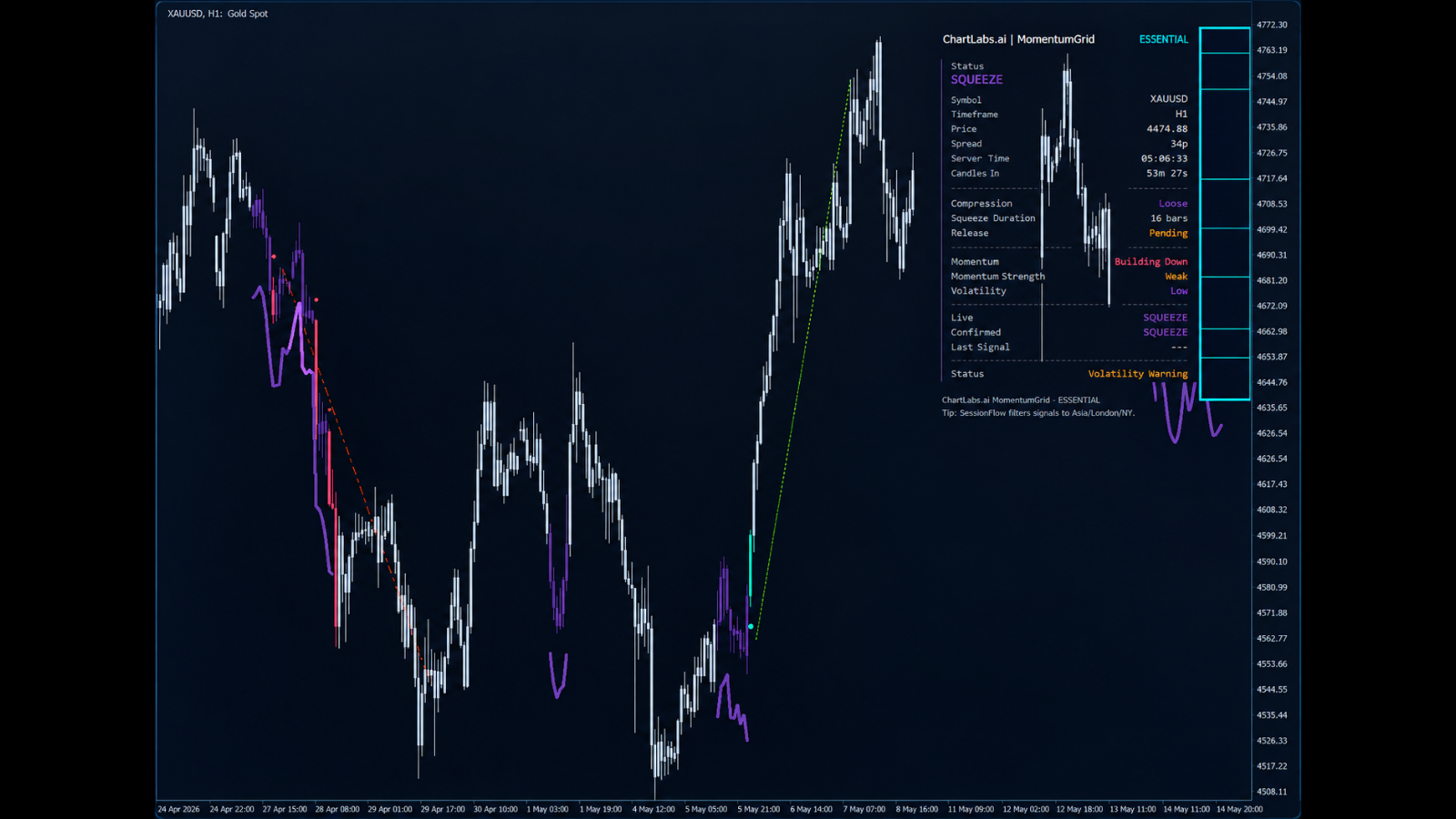 MomentumGrid chart preview